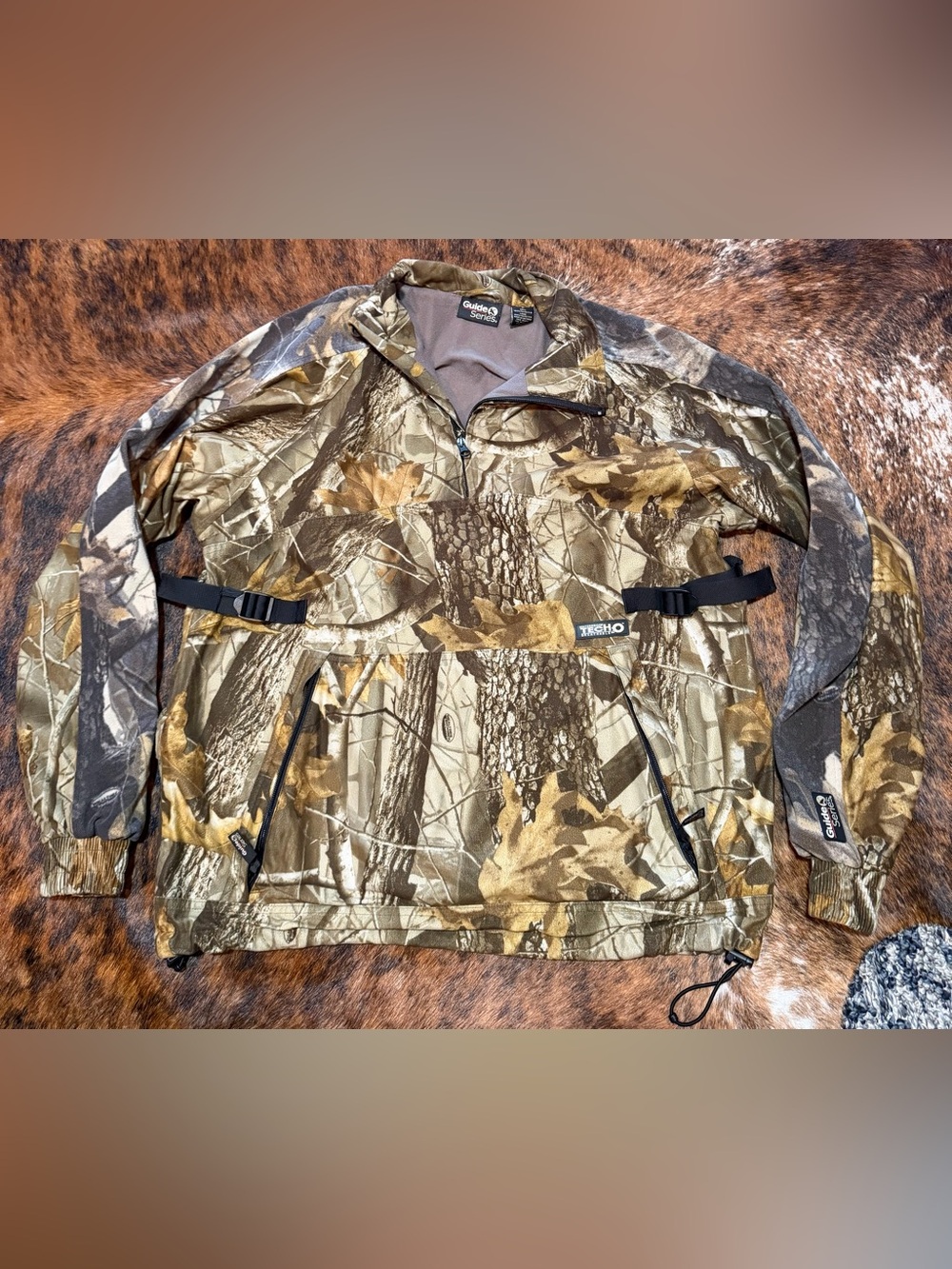 Camo Guide Series Waterproof TecH2O Realtree Hunting Waterproof Jacket 2in1 M
